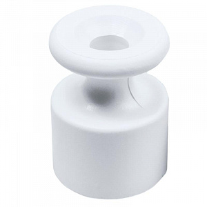 Изолятор Bironi белый пластиковый 100 шт/уп. R1-551-21-100