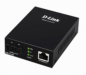 Медиаконвертер D-Link DMC-G10SC 1x 100/1000Base-T, 1x 1000Base-LX port, 10km, SC DMC-G10SC/A1A