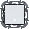 Выключатель одноклавишный с подсветкой/индикацией Legrand Inspiria 10А 250В безвинтовые зажимы белый