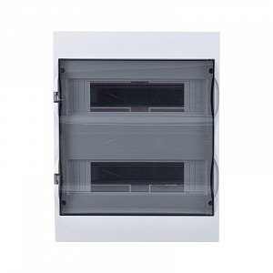 Щиток Systeme Electric City9 Box 24М, настенный, белый, прозрачная дверь EZ9E212S2SRU