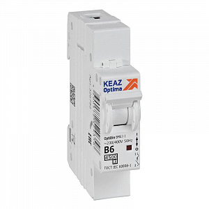 Автоматический выключатель КЭАЗ OptiDin BM63-1B6-4.5-УХЛ3 329499