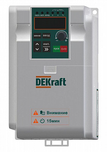 Частотный преобразователь DEKraft ПЧ-510-1PH-220В-1,5кВт-B DEKV060G1R5S2B