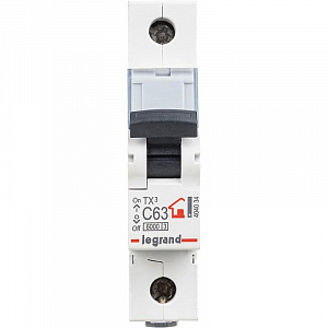Автоматический выключатель Legrand TX3 63А 1п 6кА, C 404034