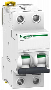 Автоматический выключатель Schneider Electric Acti 9 iC60L 2А 2п 15кА, C A9F94202