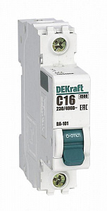 Автоматический выключатель DEKraft ВА-101 3А 1п 4.5кА, D 11099DEK