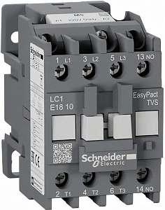 Контактор Schneider Electric EasyPact TVS 18А 3П, 1НО, 220В AC LC1E1810M5