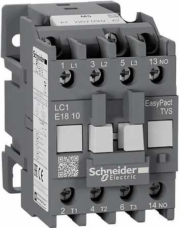 Контактор Schneider Electric EasyPact TVS 18А 3П, 1НО, 220В AC