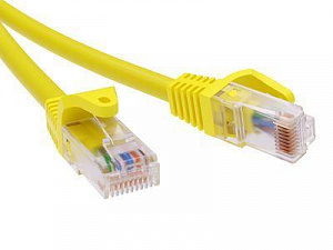 Патч-корд DKC U/UTP 6 0.5м LSZH, Желтый RN6UU4505YL