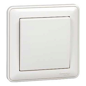 Переключатель 1-клавишный Systeme Electric W59 скрытый монтаж, белый VS610-156-18