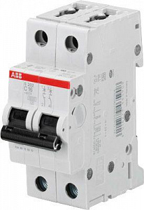 Автоматический выключатель ABB S202M 6А 2п 10кА, C, S202M-C6 2CDS272001R0064