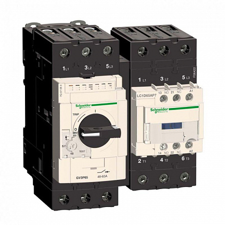 Контактор Schneider Electric TeSys D 65А 3П, 1НО+1Н3, 230В AC 50/60Гц