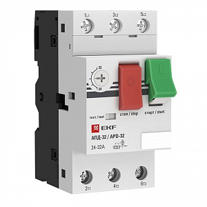 Автоматический выключатель защиты двигателя EKF АПД-32 20-25А apd2-20-25