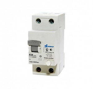 Выключатель дифференциального тока Контактор УЗО-100 2п 40А 30мА тип AC 7000513