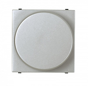 Светорегулятор-переключатель поворотный ABB Zenit, 400 Вт, скрытый монтаж, серебристый 2CLA226020N1301