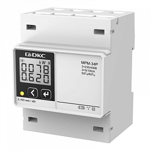 Устройство измерительное многофункциональное DKC МРМ LCD дисплей на DIN-рейку MPM-34P
