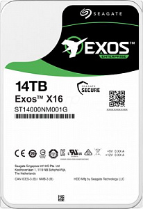 Жесткий диск Seagate Exos X16 14TB 7.2K SATA 3.5" 256MB ST14000NM001G