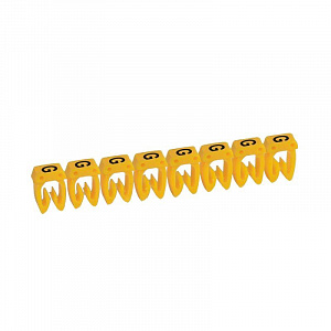 Маркер кабельный Legrand CAB3 0.15-0.5 мм символ G черный на желтом, 300 штуп. 038116