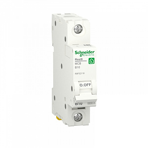 Автоматический выключатель Schneider Electric Resi9 10А 1п 6кА, B R9F02110