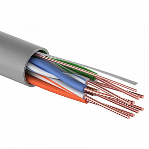 Кабель витая пара PROconnect CCA U/UTP 5E 4х2х24AWG PVC серый 01-0043-3