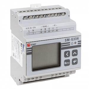 Прибор измерительный многофункциональный EKF PROxima SM-G33H на DIN-рейку ЖКИ sm-g33h