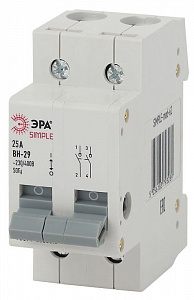Выключатель нагрузки Эра ВН-29 2п 25А SIMPLE-mod-60 Б0039250