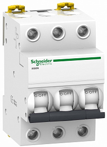 Автоматический выключатель Schneider Electric Acti9 iK60N 50А 3п C, 6кА A9K24350