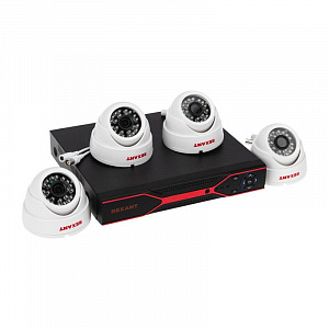 Комплект видеонаблюдения Rexant 4 внутренние камеры AHD/2.0 Full HD 45-0521