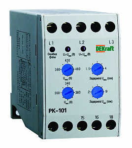 Реле контроля фаз DEKraft РК-101-01 23300DEK