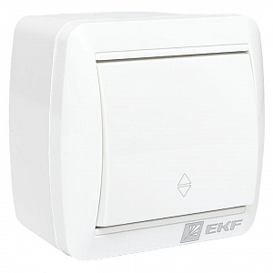 Переключатель проходной 1-клавишный EKF PROxima Владивосток IP54 белый EQR16-025-30-54