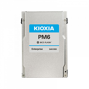 Диск SSD Kioxia SSD PM6-R, 15360GB, 2.5" 15мм, SAS 24G, TLC KPM61RUG15T3