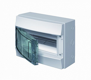 Бокс ABB 65P12X12 Mistral65 навесной 12 модулей, прозрачная дверь, без клемм 1SL1202A00