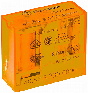 Реле Finder 8А 230В AC миниатюрное, 2CO 405282300000