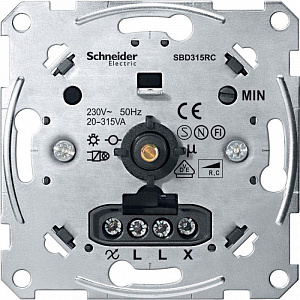 Механизм поворотного светорегулятора-переключателя Schneider Electric Merten, 315 Вт, скрытый монтаж MTN5136-0000