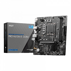 Материнская плата MSI PRO H610M-E DDR4, LGA1700, mATX PRO H610M-E DDR4