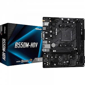 Материнская плата ASRock B550M-HDV, AM4, B550, DDR4, mATX 90-MXBDJ0-A0UAYZ