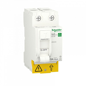 Выключатель дифференциального тока Schneider Electric Resi9 2п 25А 10мА тип A R9R60225
