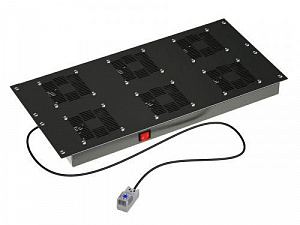 Панель вентиляторная DKC 19" 6 вентиляторов с термостатом RAL9005 R519VSIT6FTB