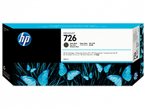 Картридж HP 726 струйный матовый черный 300мл CH575A