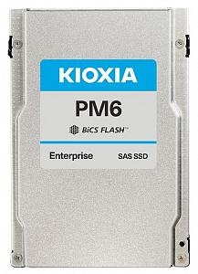 Диск SSD Kioxia PM6-R 7.68TB 2.5" SAS, TLC KPM61RUG7T68