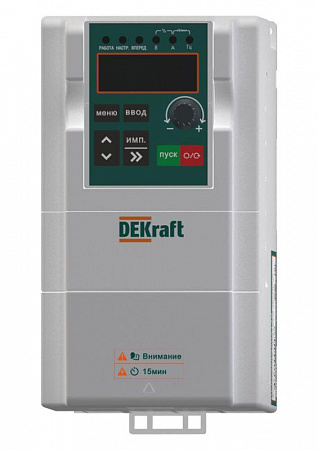 Частотный преобразователь DEKraft ПЧ-510-3PH-380В-0,75кВт-B