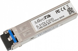 Трансивер Mikrotik SFP, 1310nm Dual LC, 20km, SM, DDM S-31DLC20D