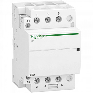 Контактор Schneider Electric Acti9 iCT40А 3НО, 230/240В, 3П A9C20843