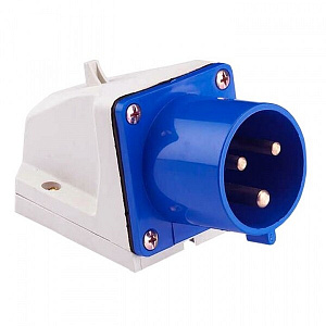 Вилка стационарная EKF PROxima 513 2Р+РЕ 16А 220В IP44 ps-513-16-220