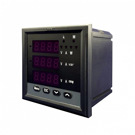 Прибор измерительный многофункциональный CHINT PD666-3S4 3ф 5А RS-485 96х96 LED дисплей 380В