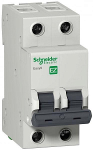 Автоматический выключатель Schneider Electric Easy9 10А 2п 4.5кА, C EZ9F34210