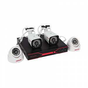 Комплект видеонаблюдения Rexant 2 наружные и 2 внутренние камеры AHD/2.0 Full HD 45-0522