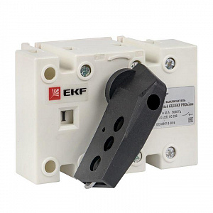 Рубильник-выключатель EKF PROxima PowerSwitch 3п 63А с рукояткой управления для прямой установки psds-63-3
