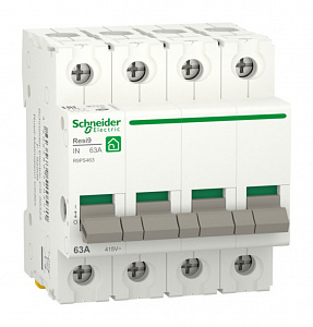 Выключатель нагрузки Schneider Electric Resi9 63А 4П модульный R9PS463