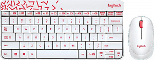 Клавиатура и мышь Logitech Wireless MK240 MK240 Nano White 920-008212