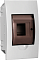 Щиток IEK ЩРВ-П-4 4М, встраиваемый, белый, прозрачная дверь